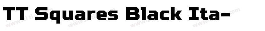 TT Squares Black Ita字体转换